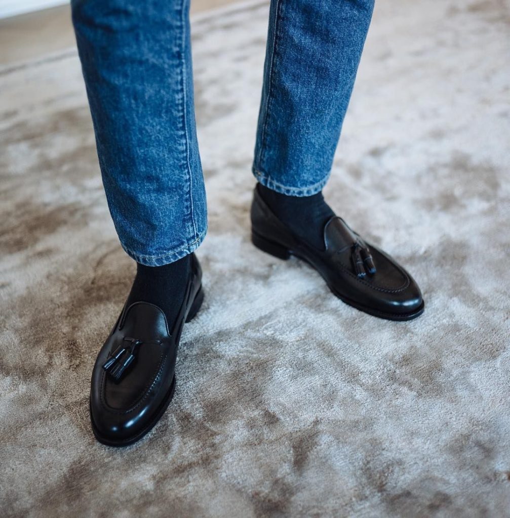 best tassel loafers with jeans