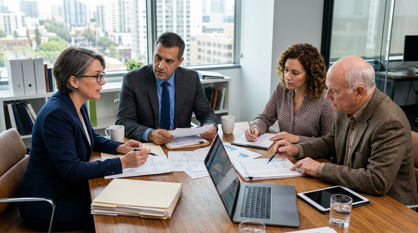 Coordinated family office tax and wealth-management meeting